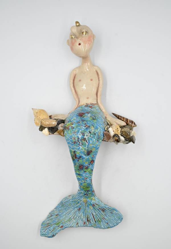 - a , Ceramic Sculpture by Dorienne Carmel, measuring 29 x 15 cm (H x W) £190